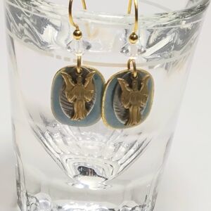 Silver Forest Angel Earrings